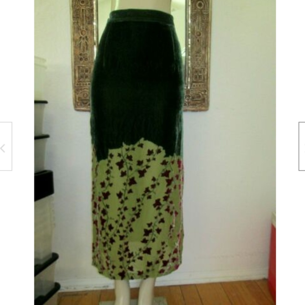 CAMILLA RIDLEY LONDON Embellished  Slit Skirt 10